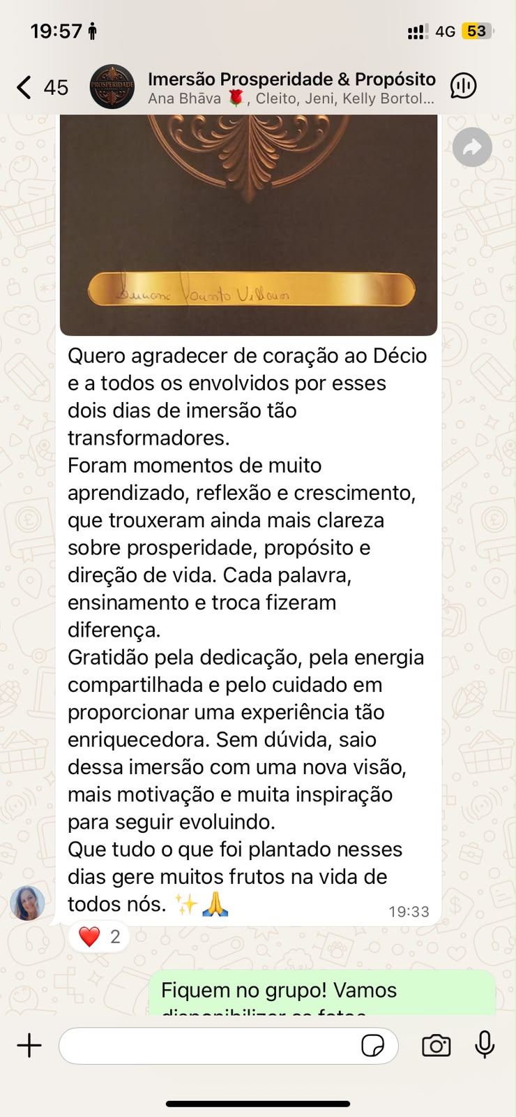 Depoimento de Simone Vounto